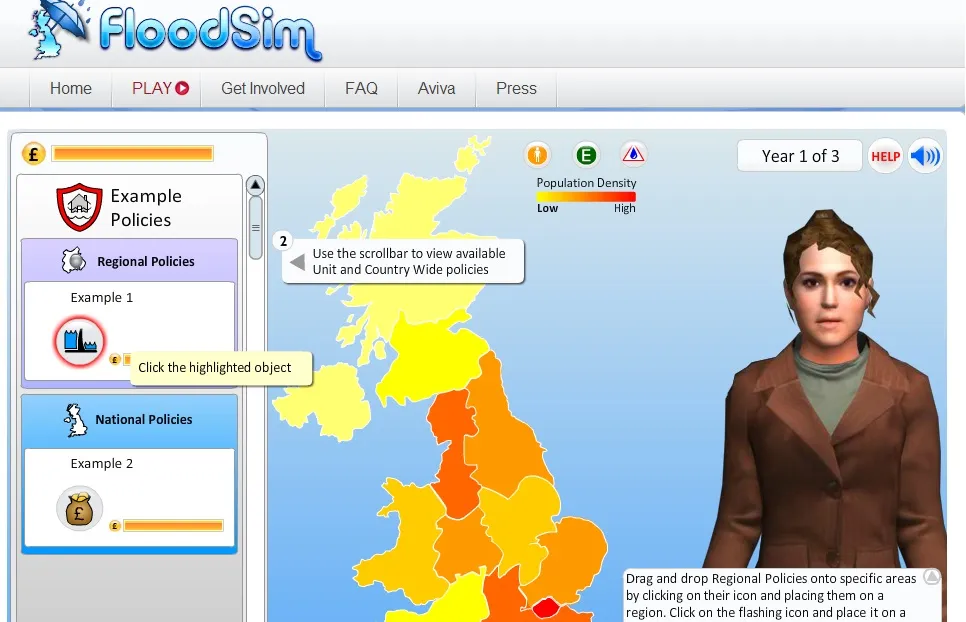 FloodSim screenshot